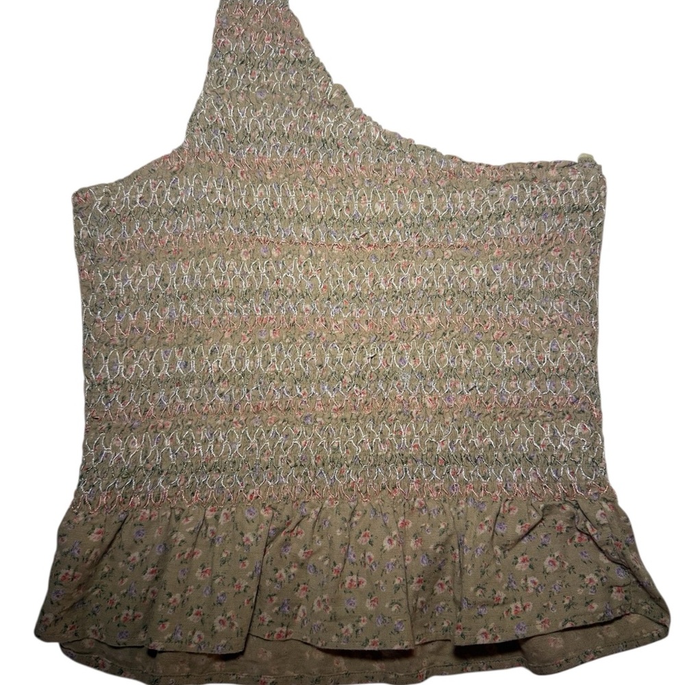 American Eagle Outfitters Floral Smocked Top